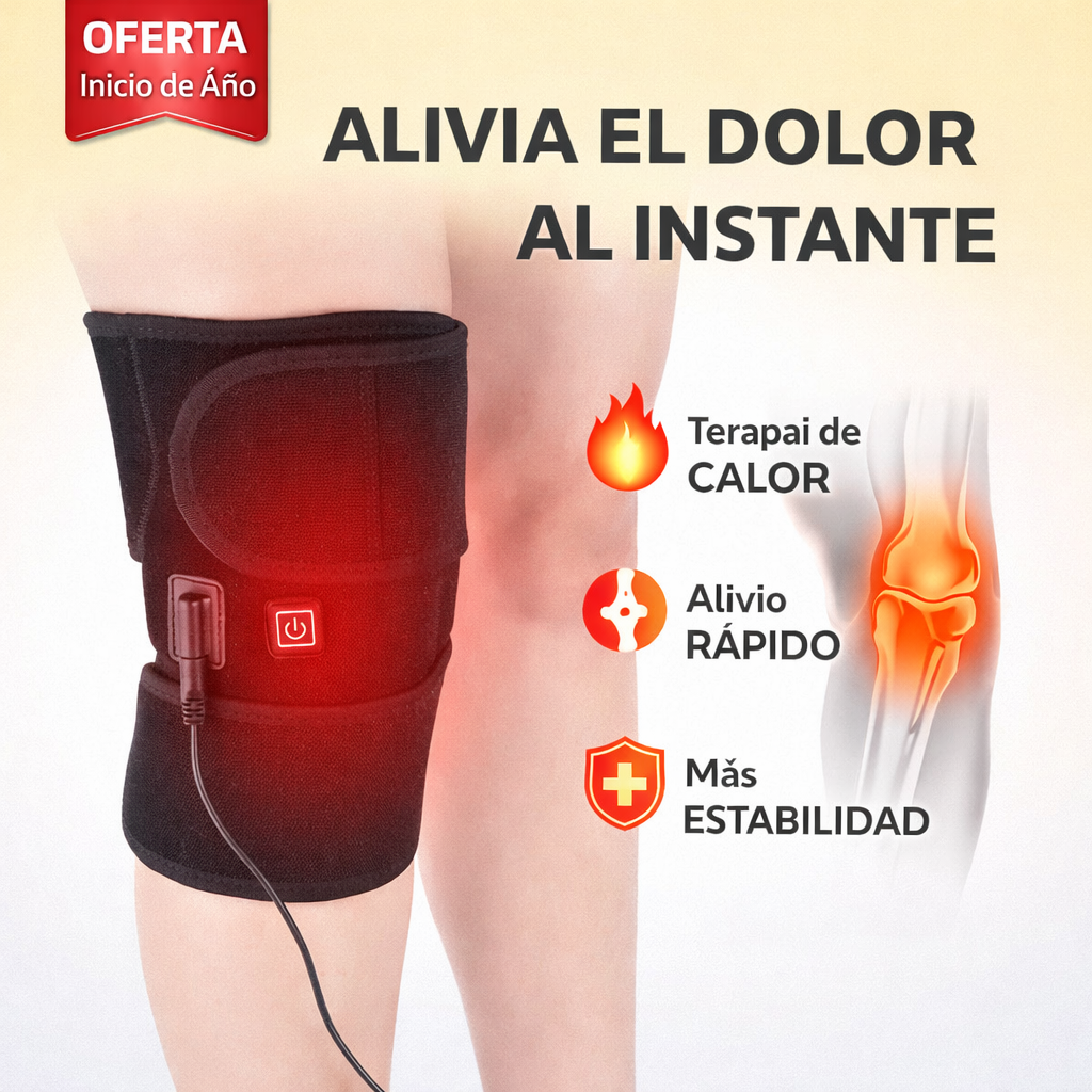 RODILLERA ORTOPÉDICA CON TERAPIA DE CALOR 🔥🦵 ALIVIO PROFUNDO, RELAJACIÓN MUSCULAR Y SOPORTE TOTAL 💆♂️💪