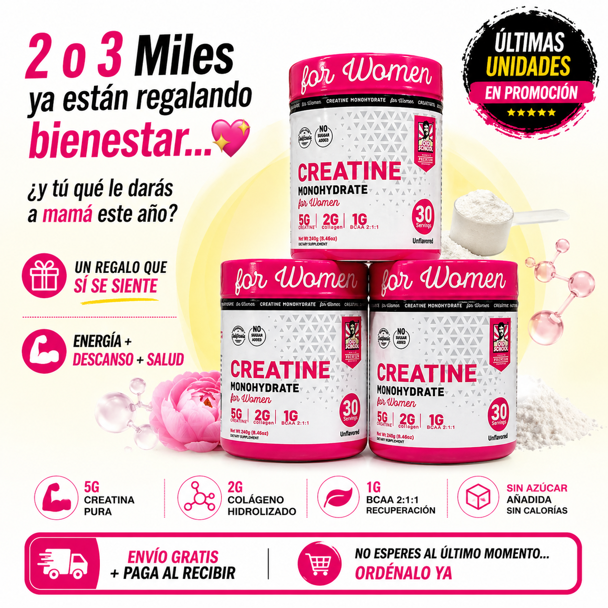 Creatina For Women 🚨✨ RESULTADOS RÁPIDOS: MÁS FUERZA, MENOS FATIGA 💥👙