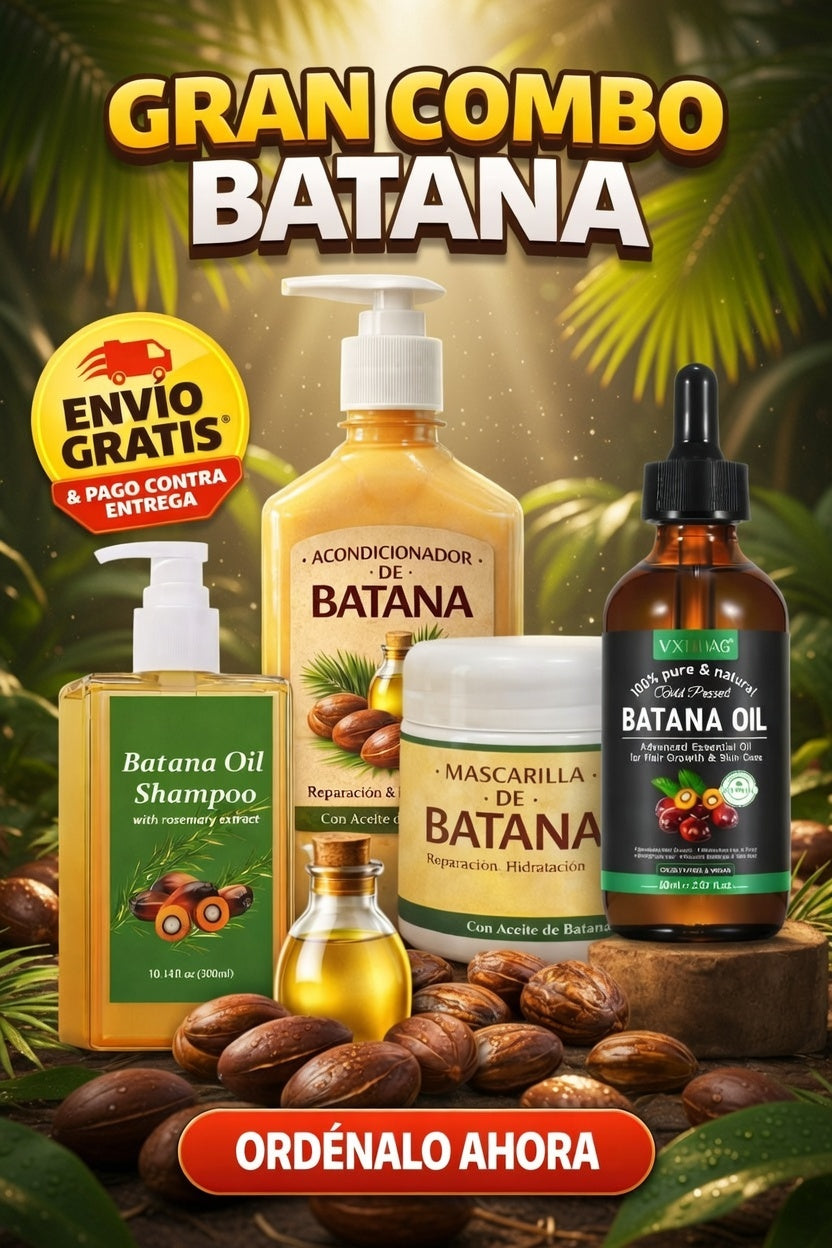 🔥🌿 GRAN COMBO BATANA 🌿🔥 REPARA, FORTALECE Y HAZ CRECER TU CABELLO DESDE LA PRIMERA SEMANA 💥💆‍♀️