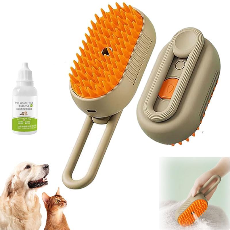 🐱VapoLux CEPILLO VAPORIZADOR MASCOTAS 🐶"Cepilla, limpia y relaja a tu mascota en un solo paso"🐱