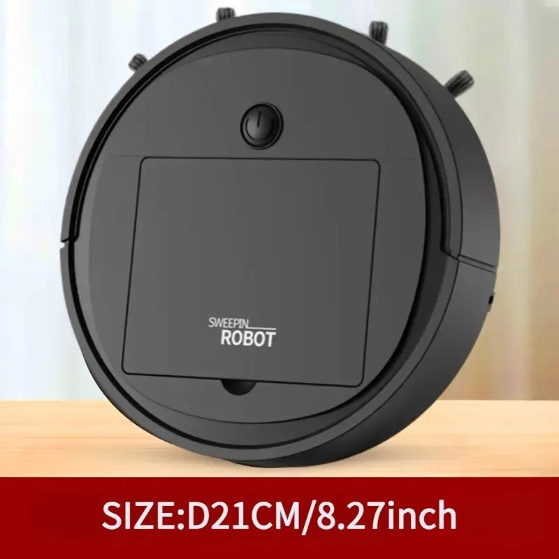 🤖 Mini Robot Aspirador Práctico🔌 Carga USB 🚫 Sin golpes 🔇 Ultra silencioso✨ Ideal para hogares ocupados 🕒 Limpia mientras tú descansas 🛋️