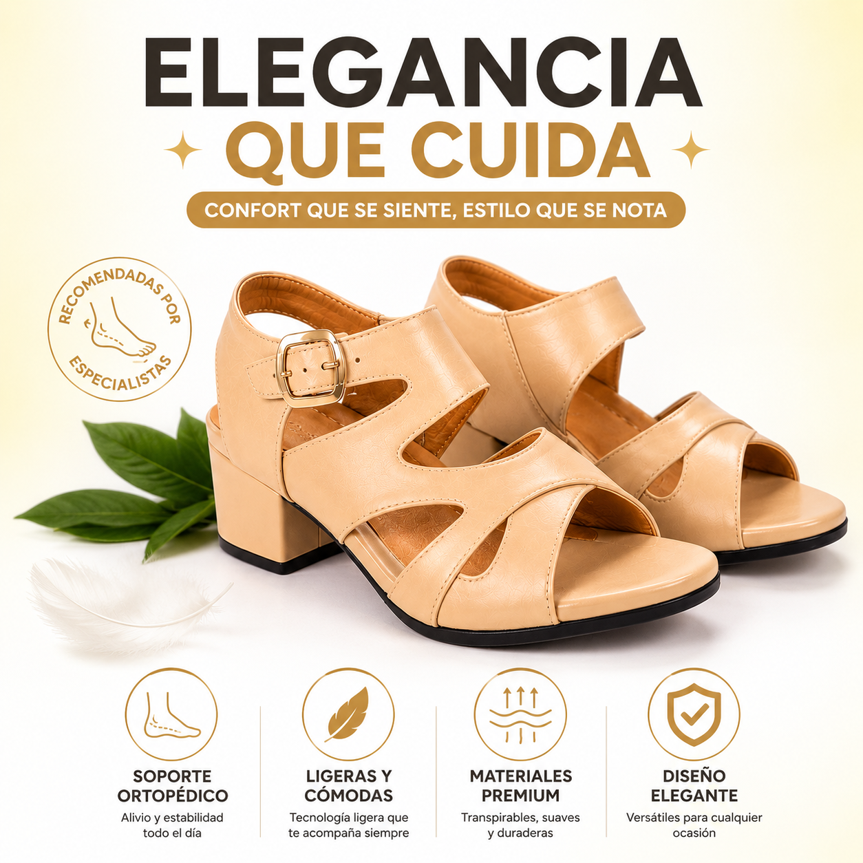 🌟Sandalias Ortopédicas VITTORIA™ 💃Elegancia Premium con Máximo Confort
