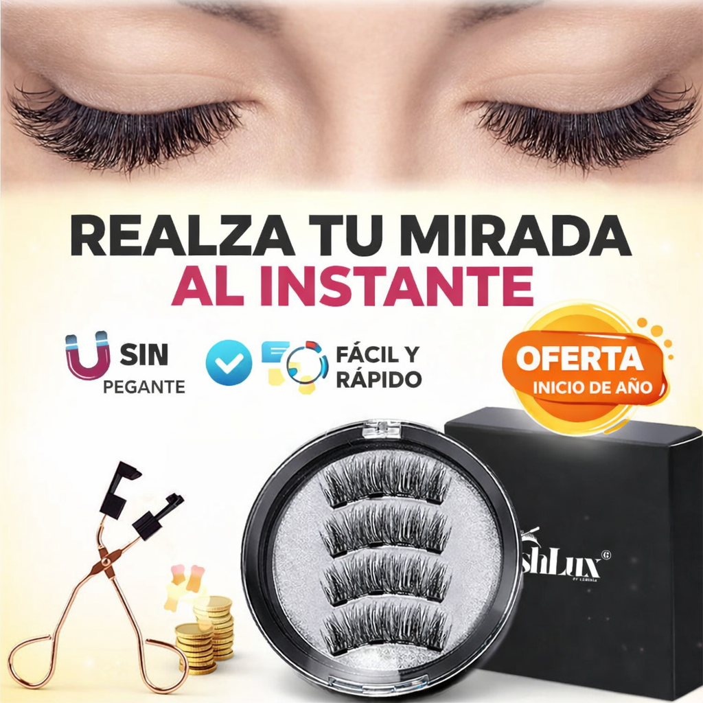 KIT PESTAÑAS MAGNÉTICAS PREMIUM 💎 SIN PEGANTE, SIN ESFUERZO 😍