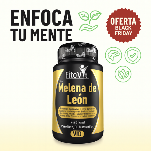 🌟🧠Melena de León Fitovit💪 Enfócate, Rinde Más y Vive con Bienestar Natural 🌱✨😌
