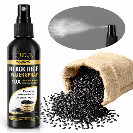 🌿✨ BLACK RICE WATER SPRAY ✨TRATAMIENTO DE CRECIMIENTO RÁPIDO EN SPRAY ✨💆‍♀️💆‍♂️ ANTI CAÍDA CON BIOTINA Y AGUA DE ARROZ NEGRO 🚀💧 SÉRUM CAPILAR POTENTE PARA HOMBRES Y MUJERES – 100 ML 🌱💖🌿