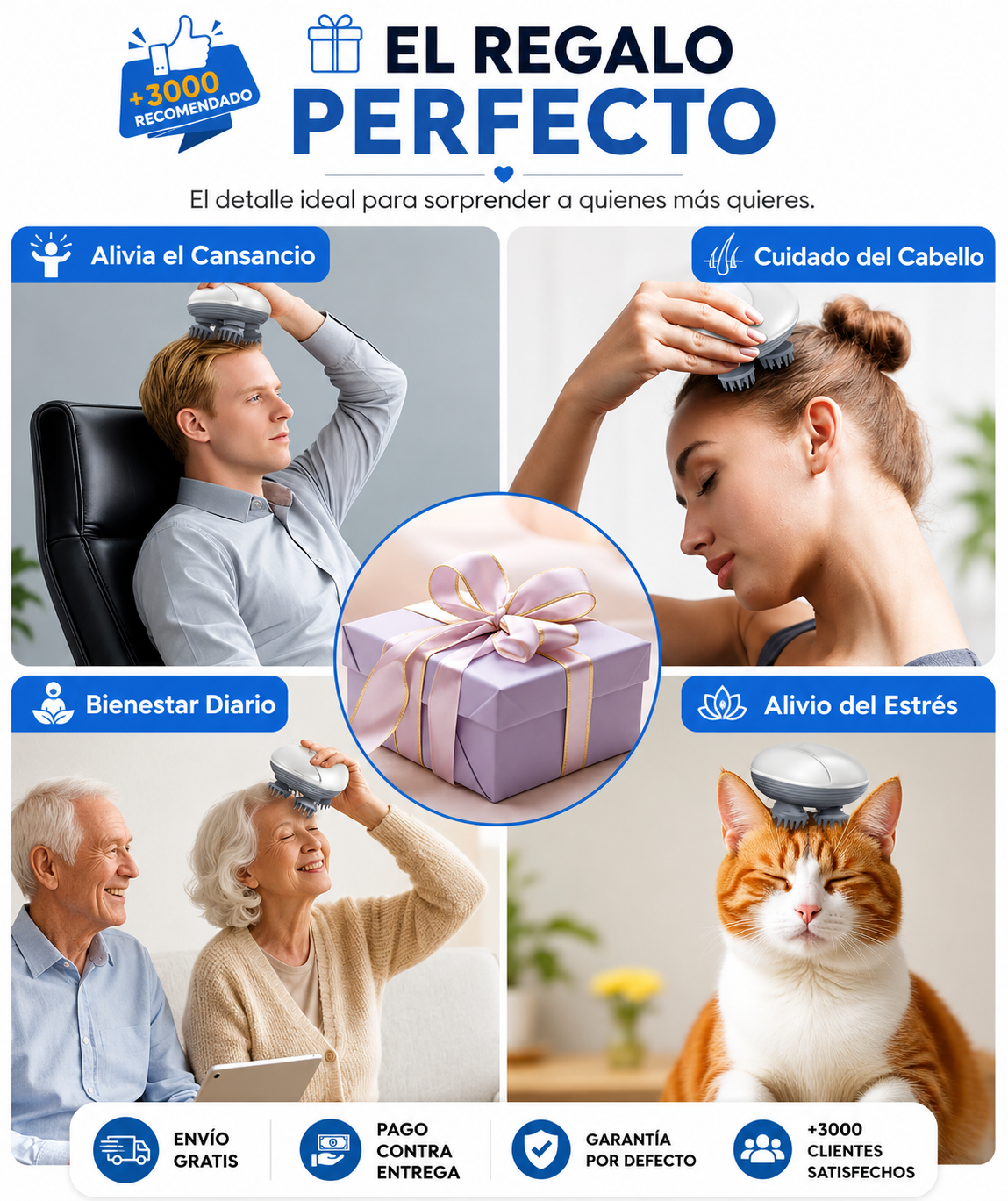 💆‍♀️ MASAJEADOR ELÉCTRICO PARA EL CUERO CABELLUDO RELAXPRO™