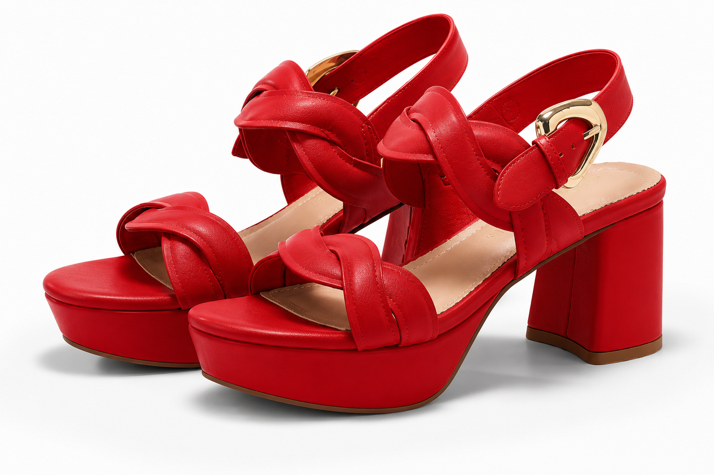 👡 Sandalias de Plataforma para Mujer | Tacón Grueso, Punta Abierta, Correa Ajustable y Máxima Comodidad