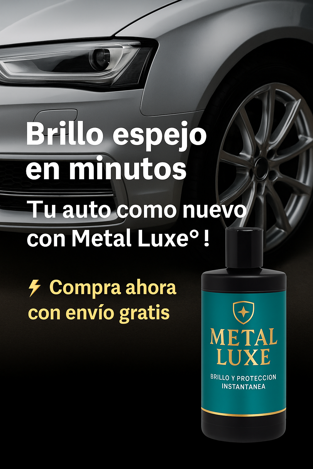 Metaluxe® ✨ Restaura, protege y brilla 💎 en segundos ⏱️💫 Cuidado premium para metales 🛡️, brillo que perdura 🌟🔥 Dile adiós al óxido ❌ y hola al brillo espejo 🪞