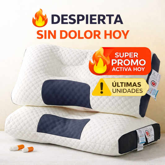 ALMOHADA ORTOPÉDICA ORTHOSLEEP 💤🦴 DUERME MEJOR, ALINEA TU COLUMNA Y DESPIERTA SIN DOLOR 😴✨ CONFORT PREMIUM TODA LA NOCHE 🔥💙