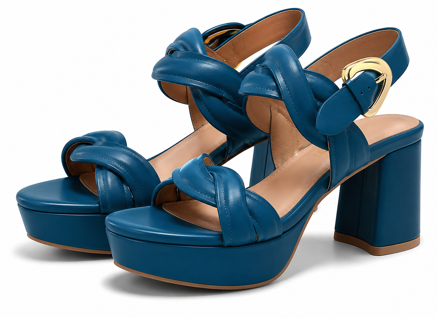 👡 Sandalias de Plataforma para Mujer | Tacón Grueso, Punta Abierta, Correa Ajustable y Máxima Comodidad