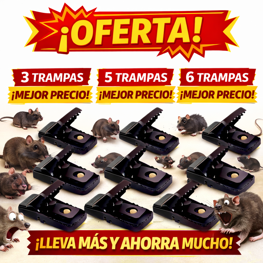 🐭🚫 Trampa para Ratas y Ratones Globy | Eliminación Rápida, Sin Suciedad ni Contacto