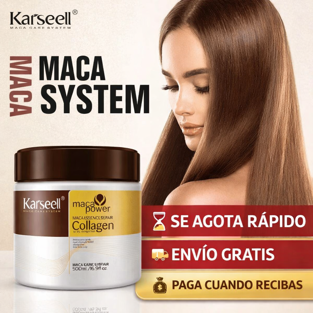 KARSEELL MASCARILLA DE COLÁGENO 💆‍♀️✨ REPARA, HIDRATA Y REVIVE TU CABELLO DESDE LA PRIMERA APLICACIÓN 🔥💖