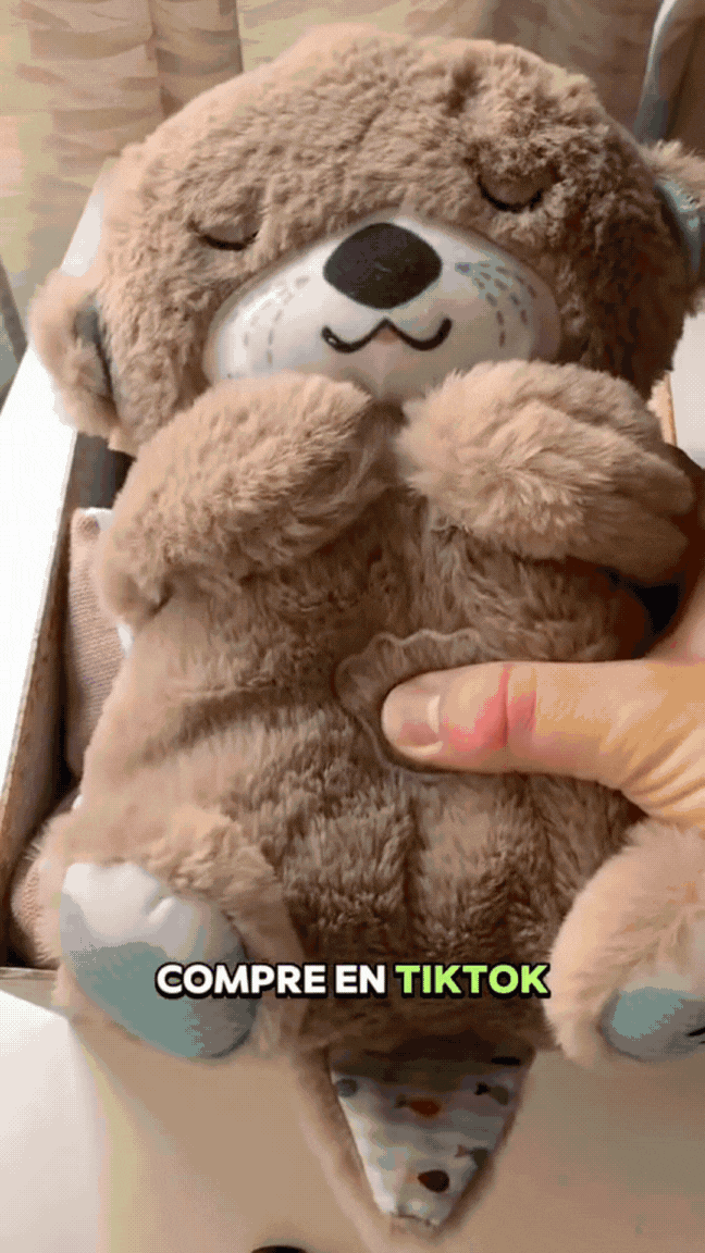 🌙✨ Nutria Peluche que Respira 🦦💤Calma la Ansiedad y Tranquiliza al Instante 🤱💤