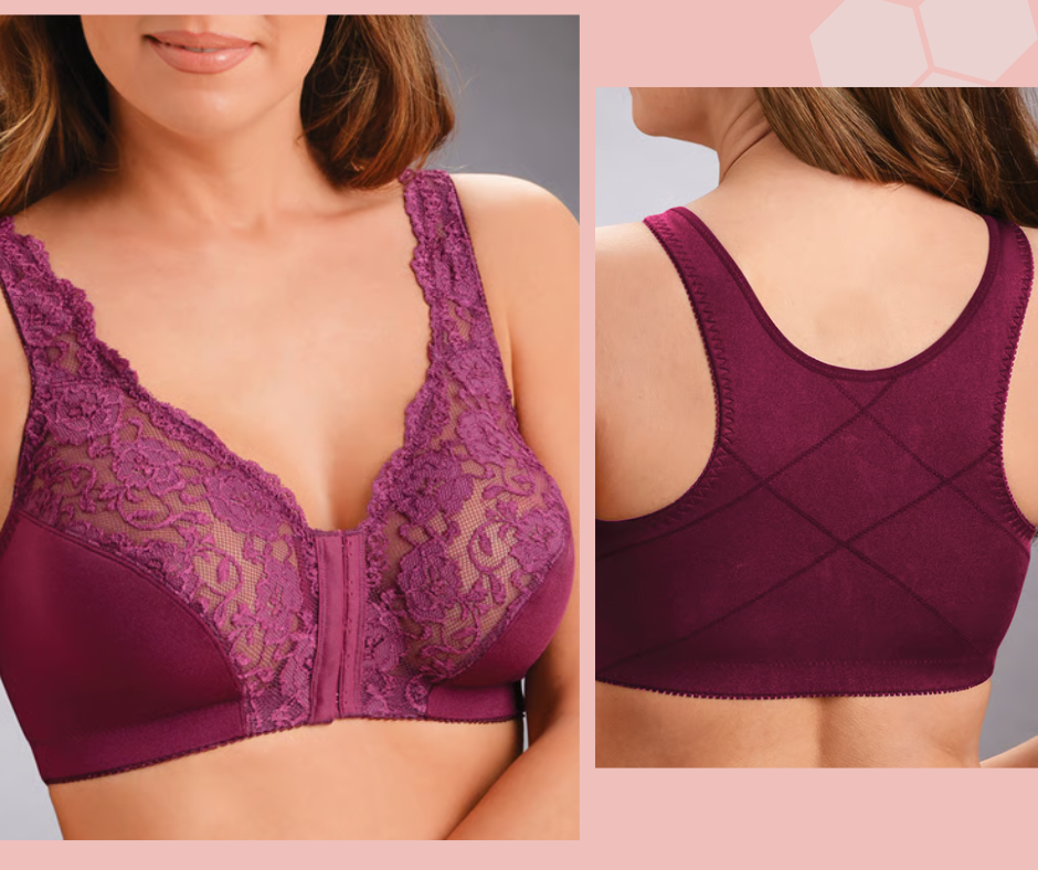 👙Divine Lift 💃 Ganchos frontales, encaje elástico, realce superior y corrección de postura: un sujetador todo en uno👙