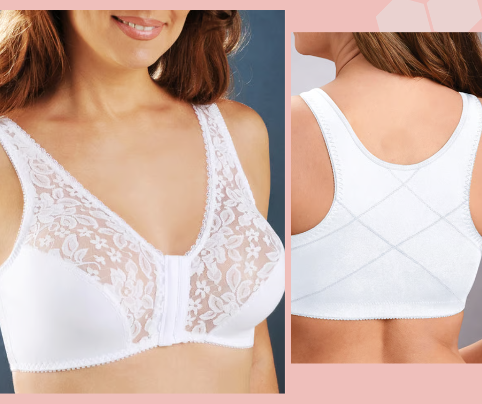 👙Divine Lift 💃 Ganchos frontales, encaje elástico, realce superior y corrección de postura: un sujetador todo en uno👙