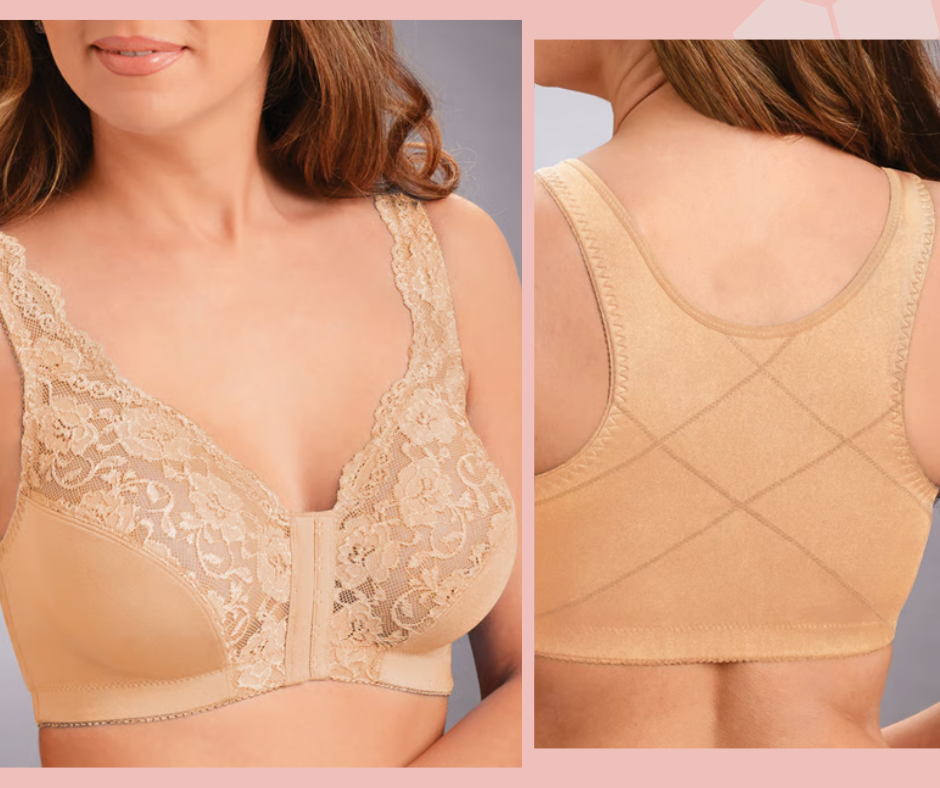 👙Divine Lift 💃 Ganchos frontales, encaje elástico, realce superior y corrección de postura: un sujetador todo en uno👙
