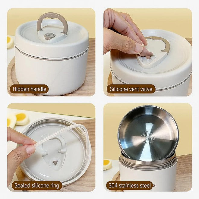Porta Comida X4 Sets 🍱 | Lleva tu Almuerzo Fácil, Seguro y Sin Derrames