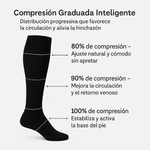 Medias de compresión terapéutica unisex que mejoran la circulación🦵 ALIVIA EL DOLOR Y LA PESADEZ EN TUS PIERNAS DESDE EL PRIMER USO