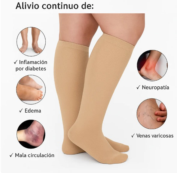 Medias de compresión terapéutica unisex que mejoran la circulación🦵 ALIVIA EL DOLOR Y LA PESADEZ EN TUS PIERNAS DESDE EL PRIMER USO