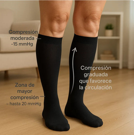 Medias de compresión terapéutica unisex que mejoran la circulación🦵 ALIVIA EL DOLOR Y LA PESADEZ EN TUS PIERNAS DESDE EL PRIMER USO