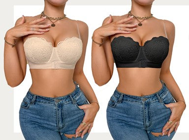 💃MysticBra 👙 Realce sutil, soporte invisible. Un brasier suave, sin varillas, con encaje delicado que envuelve tu figura con comodidad y estilo.👙