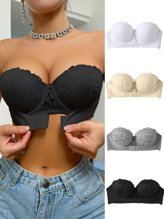 💃MysticBra 👙 Realce sutil, soporte invisible. Un brasier suave, sin varillas, con encaje delicado que envuelve tu figura con comodidad y estilo.👙