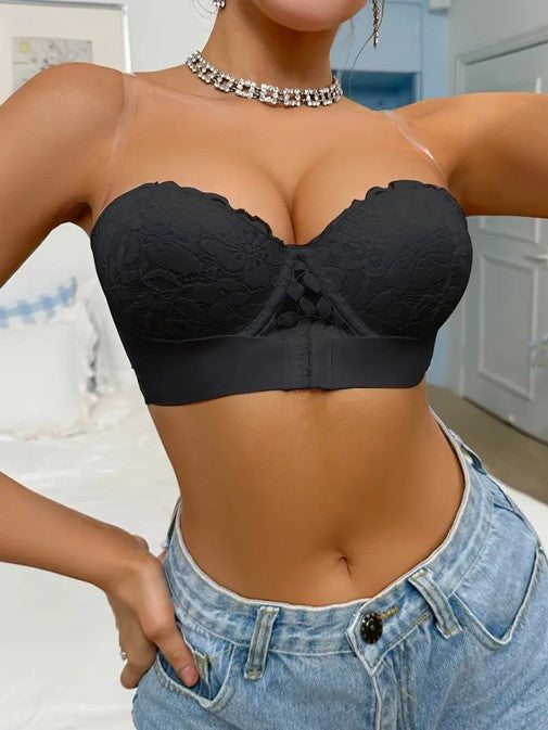 💃MysticBra 👙 Realce sutil, soporte invisible. Un brasier suave, sin varillas, con encaje delicado que envuelve tu figura con comodidad y estilo.👙