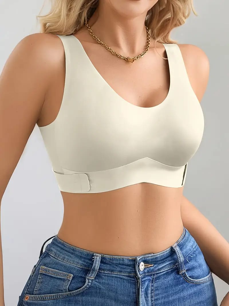 ✨AuraFlex 💖Libertad, Estilo y Comodidad en Cada Movimiento🌸Descubre el sujetador sin costuras que abraza tu figura, te da soporte sin presión y te hace sentir ligera como el aire 🌬️💪