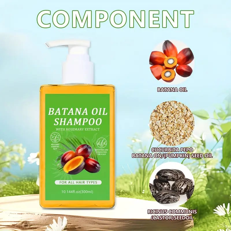 💛✨ Champú Batana – Nutrición Pura para un Cabello Fuerte, Brillante y Renovado ✨💛