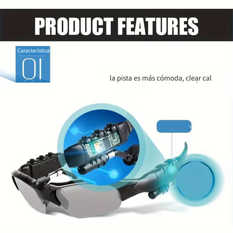 🚵‍♂️👓GAFAS INTELIGENTES  CON AURICULARES INALAMBRICOS INTEGRADOS🌄🚴‍♂️ LISTO PARA CUALQUIER AVENTURA 🔥👓