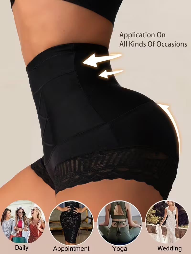 Bragas de Cintura Alta con Control de Abdomen ✨💖Comodidad suave y diseño sin costuras que estiliza tu figura al instante sin marcar la ropa 🌸🔥