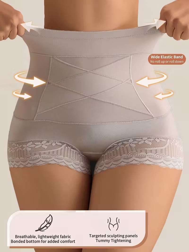 Bragas de Cintura Alta con Control de Abdomen ✨💖Comodidad suave y diseño sin costuras que estiliza tu figura al instante sin marcar la ropa 🌸🔥