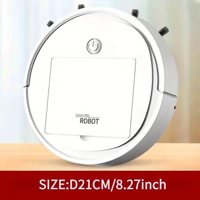 🤖 Mini Robot Aspirador Práctico🔌 Carga USB 🚫 Sin golpes 🔇 Ultra silencioso✨ Ideal para hogares ocupados 🕒 Limpia mientras tú descansas 🛋️
