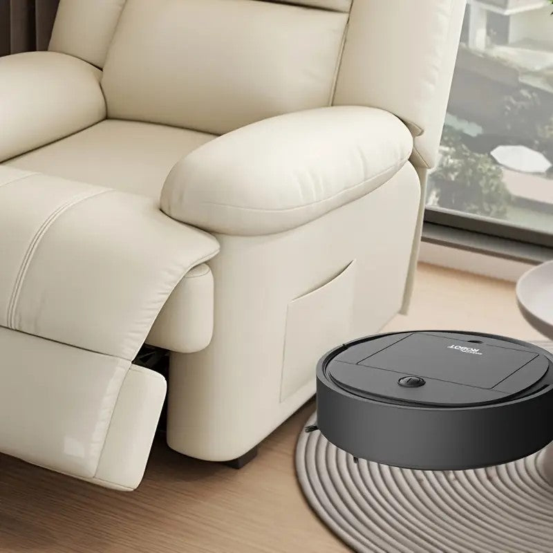 🤖 Mini Robot Aspirador Práctico🔌 Carga USB 🚫 Sin golpes 🔇 Ultra silencioso✨ Ideal para hogares ocupados 🕒 Limpia mientras tú descansas 🛋️