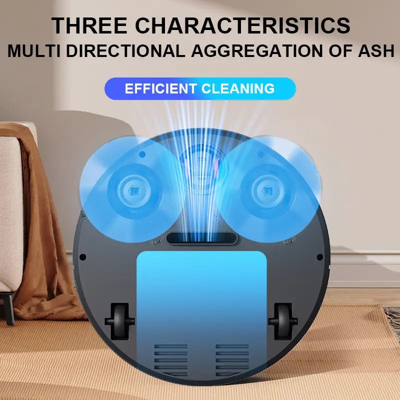 🤖 Mini Robot Aspirador Práctico🔌 Carga USB 🚫 Sin golpes 🔇 Ultra silencioso✨ Ideal para hogares ocupados 🕒 Limpia mientras tú descansas 🛋️