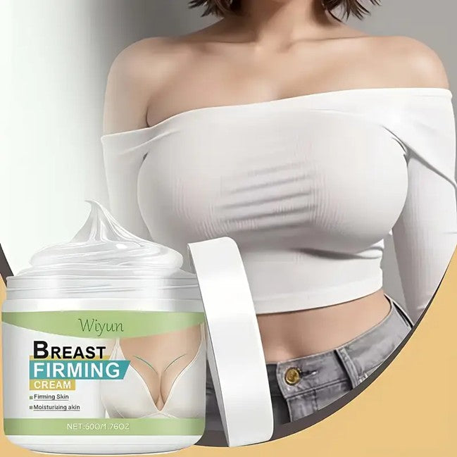 🌸 WIYUN Breast Firming Cream 💎  Cafeína + Ácido Hialurónico 💧Reafirma, hidrata y levanta tu piel sin grasa ni perfume