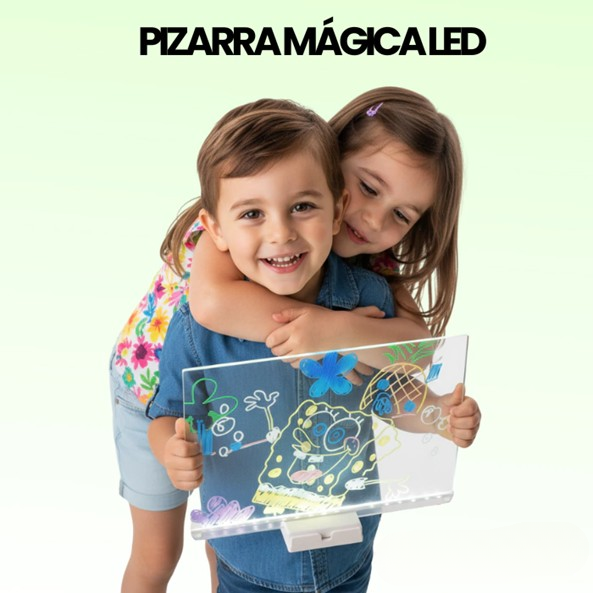 🎨 Pizarra Creativa LED🌈 Horas de diversión sin pantallas 📚🌟¡Dibuja, ilumina y crea sin límites! 🎨💡